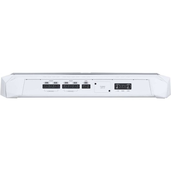 Front Zoom. JBL - Marine 1800W Class AB Bridgeable Multichannel Amplifier with Variable Crossovers - White/Black.
