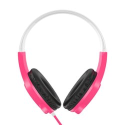 MEE audio - KidJamz 3 Wired On-Ear Headphones with Built-In Microphone and Volume-Limiting Technology - Pink - Front_Zoom