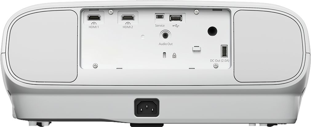 Back View: Vankyo - Leisure E30TB Wireless Native 1080P HD Projector with Bonus Screen - White/Blue