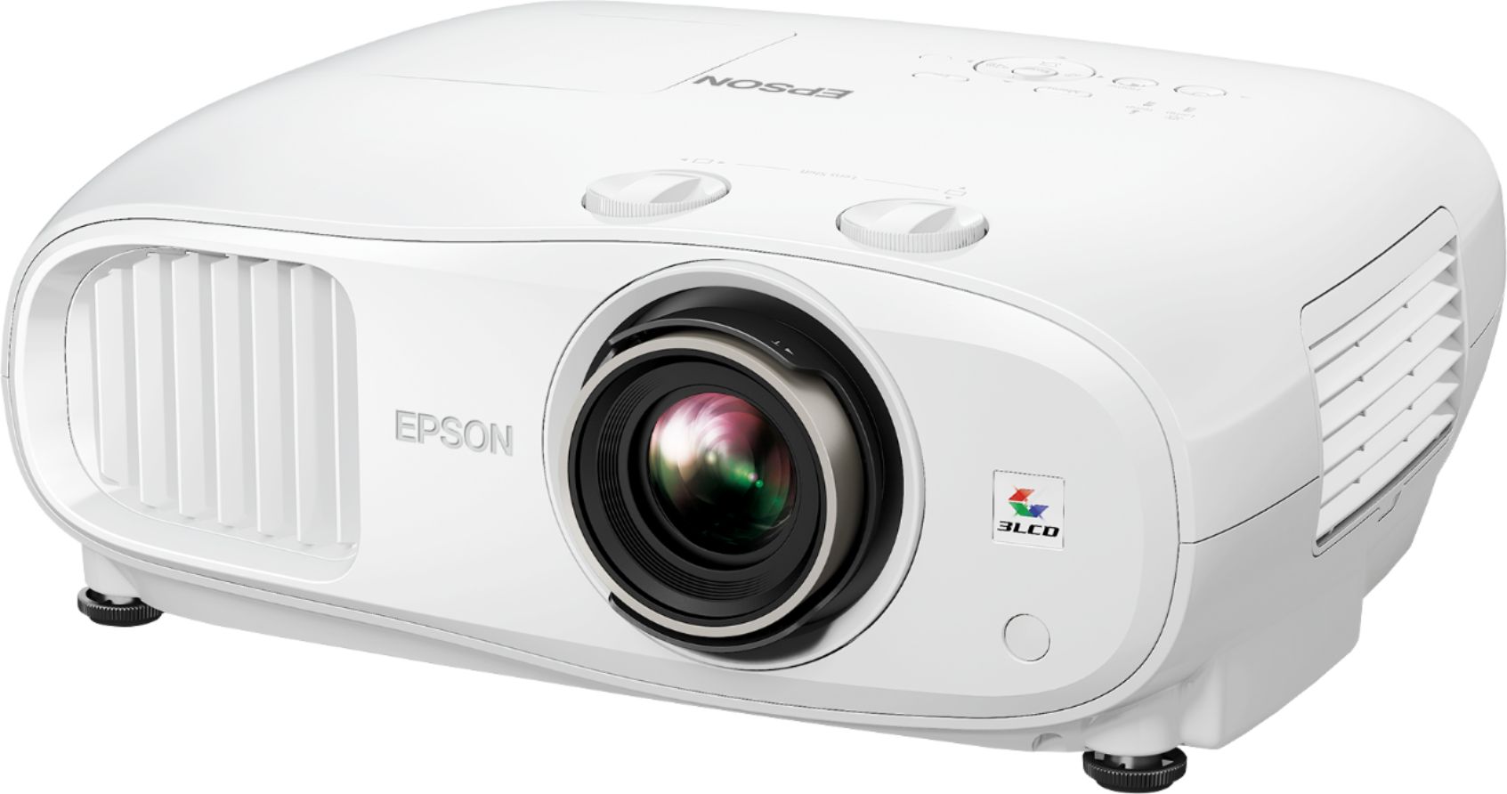 Left View: Epson - Home Cinema 3200 4K 3LCD Projector with High Dynamic Range - White