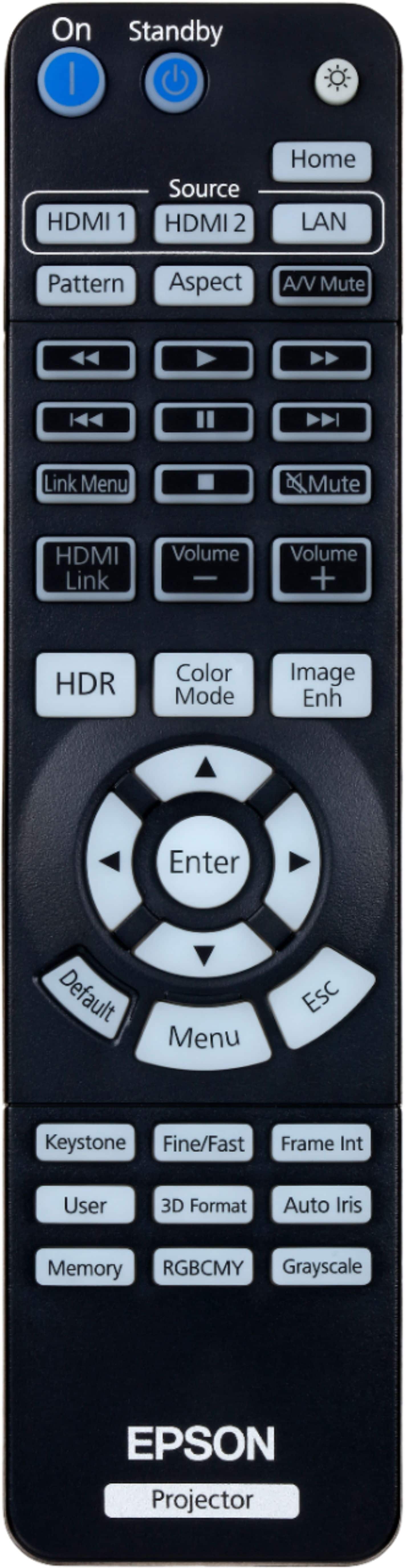 Alt View 13. Epson - Home Cinema 3800 4K 3LCD Projector with High Dynamic Range - White.