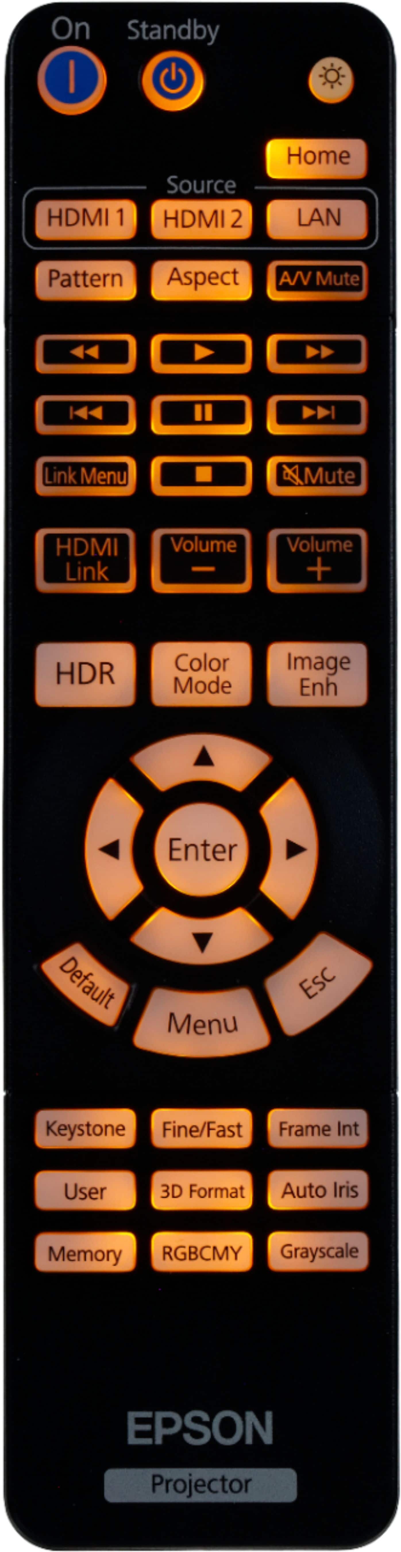 Alt View 14. Epson - Home Cinema 3800 4K 3LCD Projector with High Dynamic Range - White.