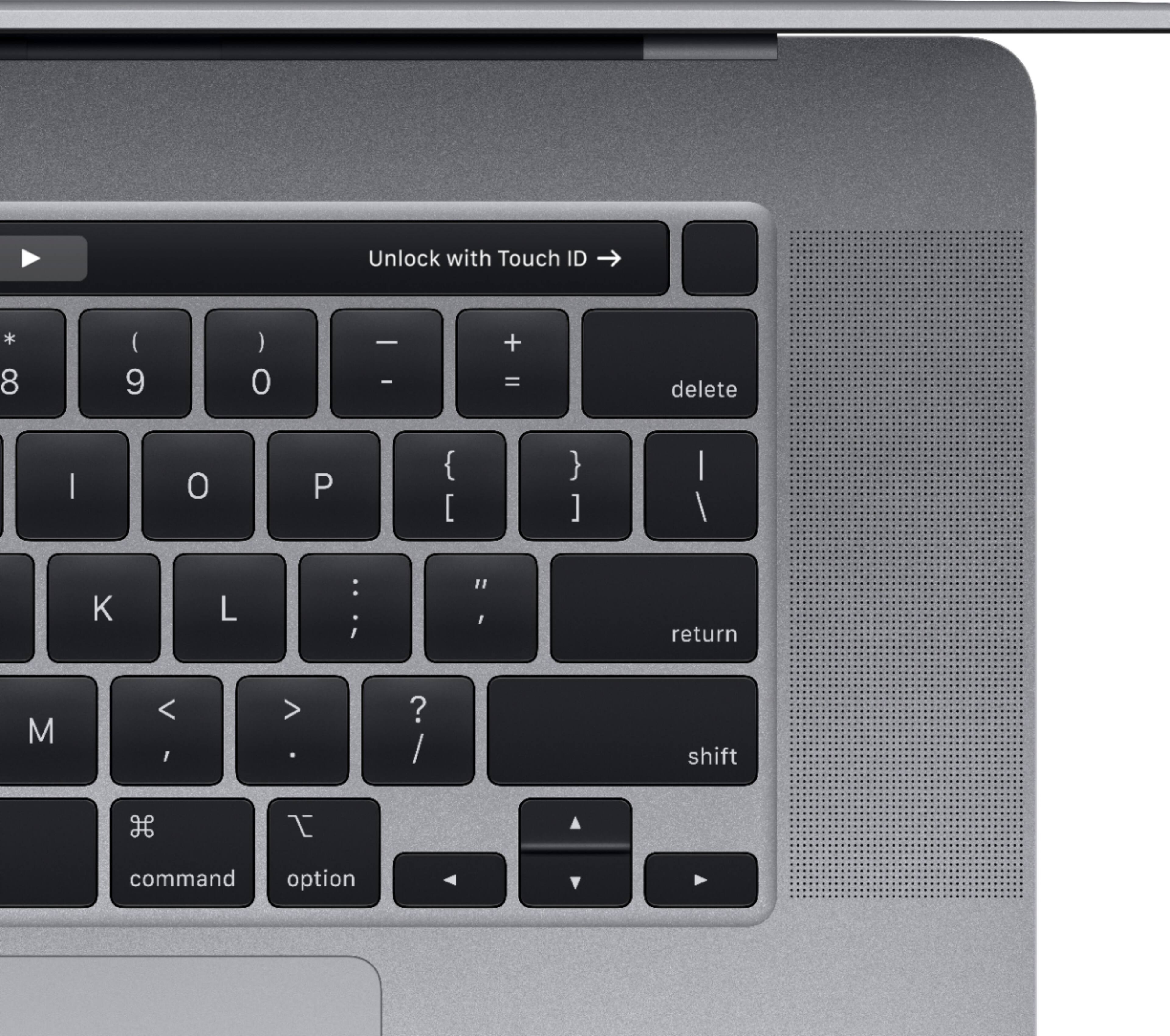 Alt View 13. Apple - MacBook Pro - 16" Display with Touch Bar - Intel Core i9 - 16GB Memory - AMD Radeon Pro 5500M - 1TB SSD - Space Gray.