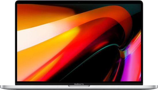 Front Zoom. Apple - MacBook Pro - 16" Display with Touch Bar - Intel Core i7 - 16GB Memory - AMD Radeon Pro 5300M - 512GB SSD - Silver.