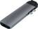 Alt View 14. Satechi - Type-C Pro Hub Adapter with Ethernet - 4K HDMI, USB-C PD, Gigabit Ethernet, USB 3.0, Micro SD Card Slot - Space Gray.