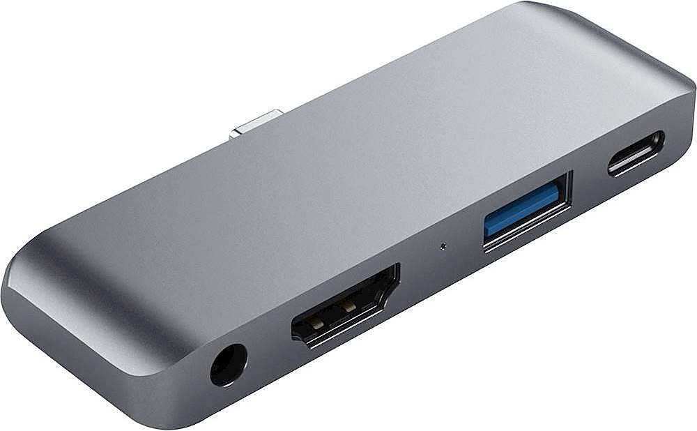 Adaptateur USB 3.0 Type C pour iPad Satechi Mobile Pro Hub vers HDMI, SD,  USB-A et Type C (Gris) à prix bas