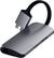 Alt View 11. Satechi - Type-C Dual Multimedia Adapter with Dual 4K HDMI, USB-C, Ethernet, Micro/SD Card Readers, USB 3.0 - 2020 MacBook Pro/Air - Space Gray.