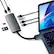 Alt View 13. Satechi - Type-C Dual Multimedia Adapter with Dual 4K HDMI, USB-C, Ethernet, Micro/SD Card Readers, USB 3.0 - 2020 MacBook Pro/Air - Space Gray.