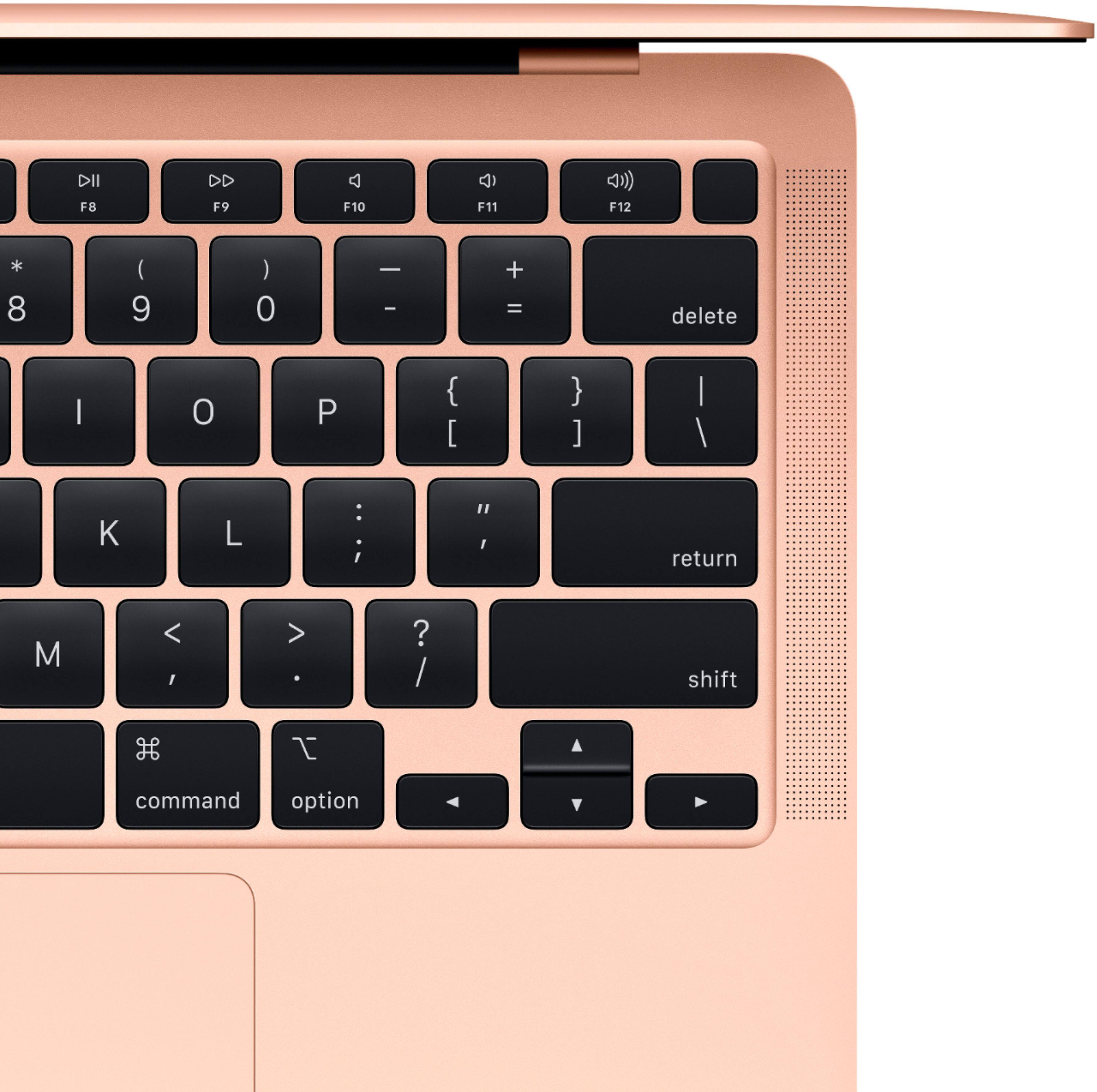 Alt View 12. Apple - MacBook Air 13.3" Laptop with Touch ID - Intel Core i3 - 8GB Memory - 256GB Solid State Drive - Gold.