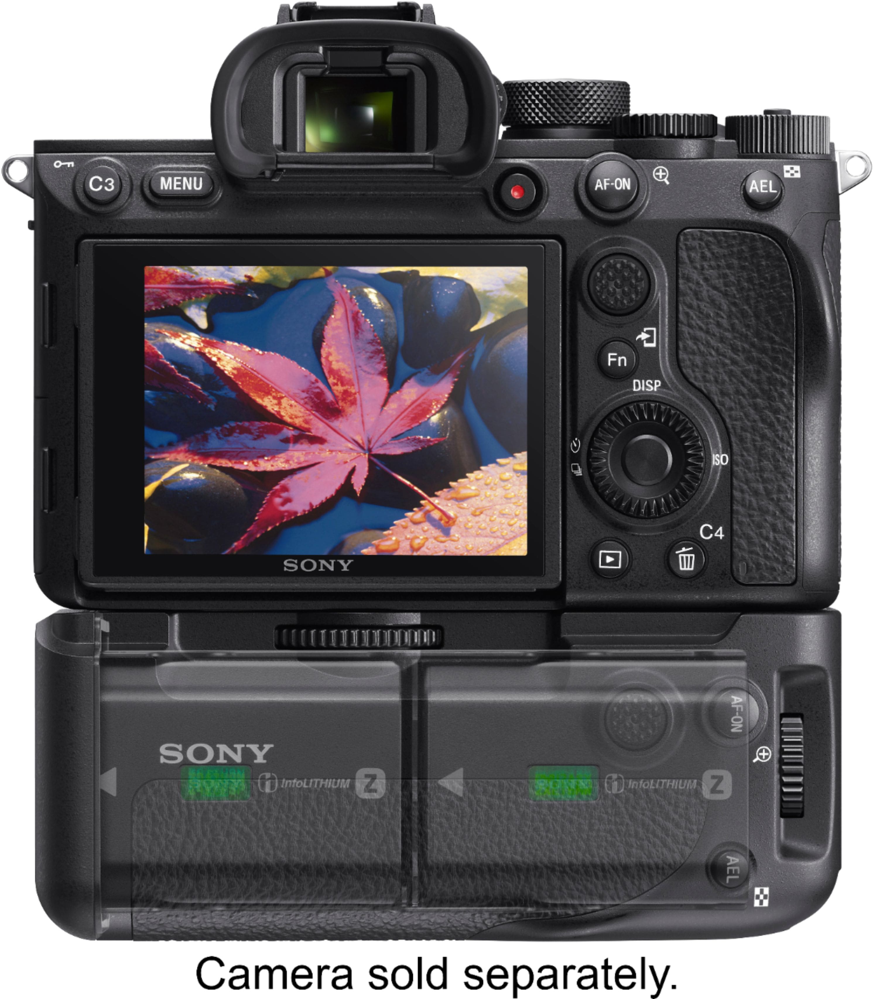 Alt View 12. Sony - VGC4EM Vertical Grip for α7IV, α 7SIII, α1, α9 II, α7R IV and α7R V - Black.