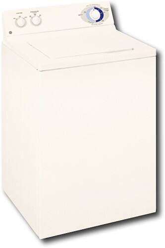 Angle Standard. GE - 3.2 Cu. Ft. 8-Cycle Washer - Bisque-on-Bisque.