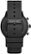 Back Zoom. Michael Kors - Gen 4 MKGO Smartwatch 43mm Aluminum - Black With Black Silicone Band.