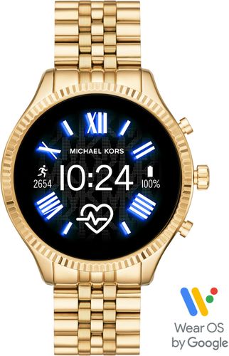 Michael Kors - Gen 5 Lexington Smartwatch 44mm Stainless Steel - Gold With Gold Band was $350.0 now $209.0 (40.0% off)