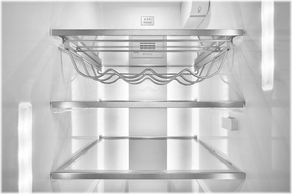 Alt View 2. KitchenAid - 24.8 Cu. Ft. Side-by-Side Refrigerator - Stainless Steel With PrintShield Finish.