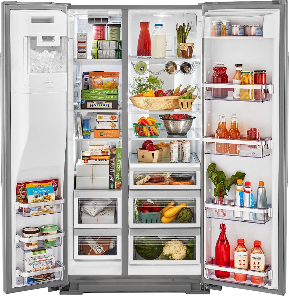KitchenAid 24.8 Cu. Ft. Side-by-Side Refrigerator Stainless Steel