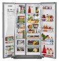 Left Zoom. KitchenAid - 24.8 Cu. Ft. Side-by-Side Refrigerator - Stainless steel.