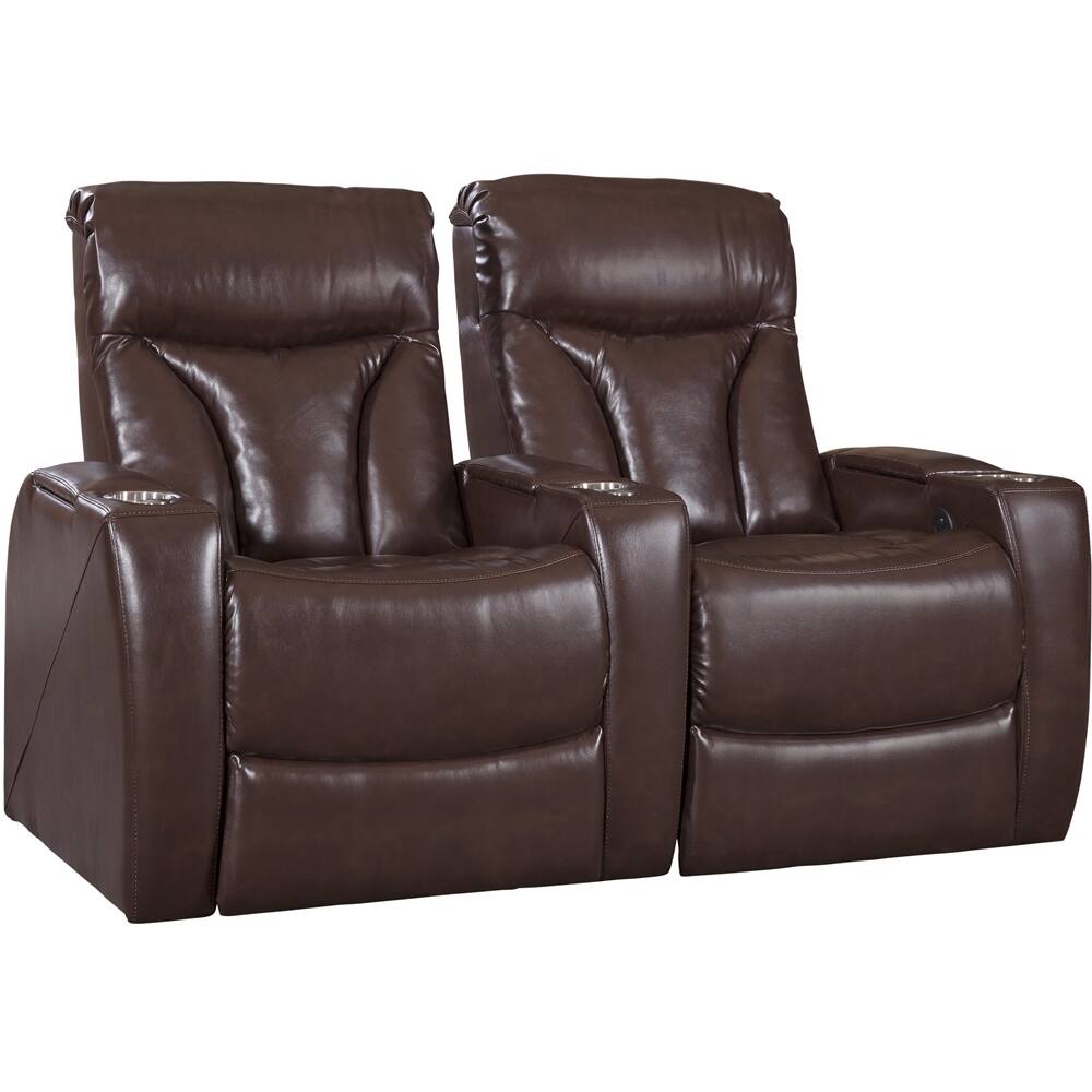 Best Buy Spectra Carmel 2Seat Home Theater Seating Brown RO80092SBR