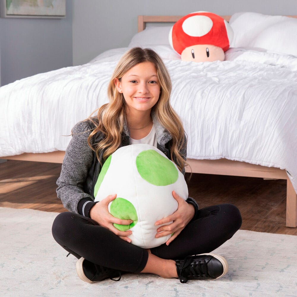 Alt View 15. TOMY - Club Mocchi Mocchi - Super Mario Yoshi Egg 15" Mega Plush.