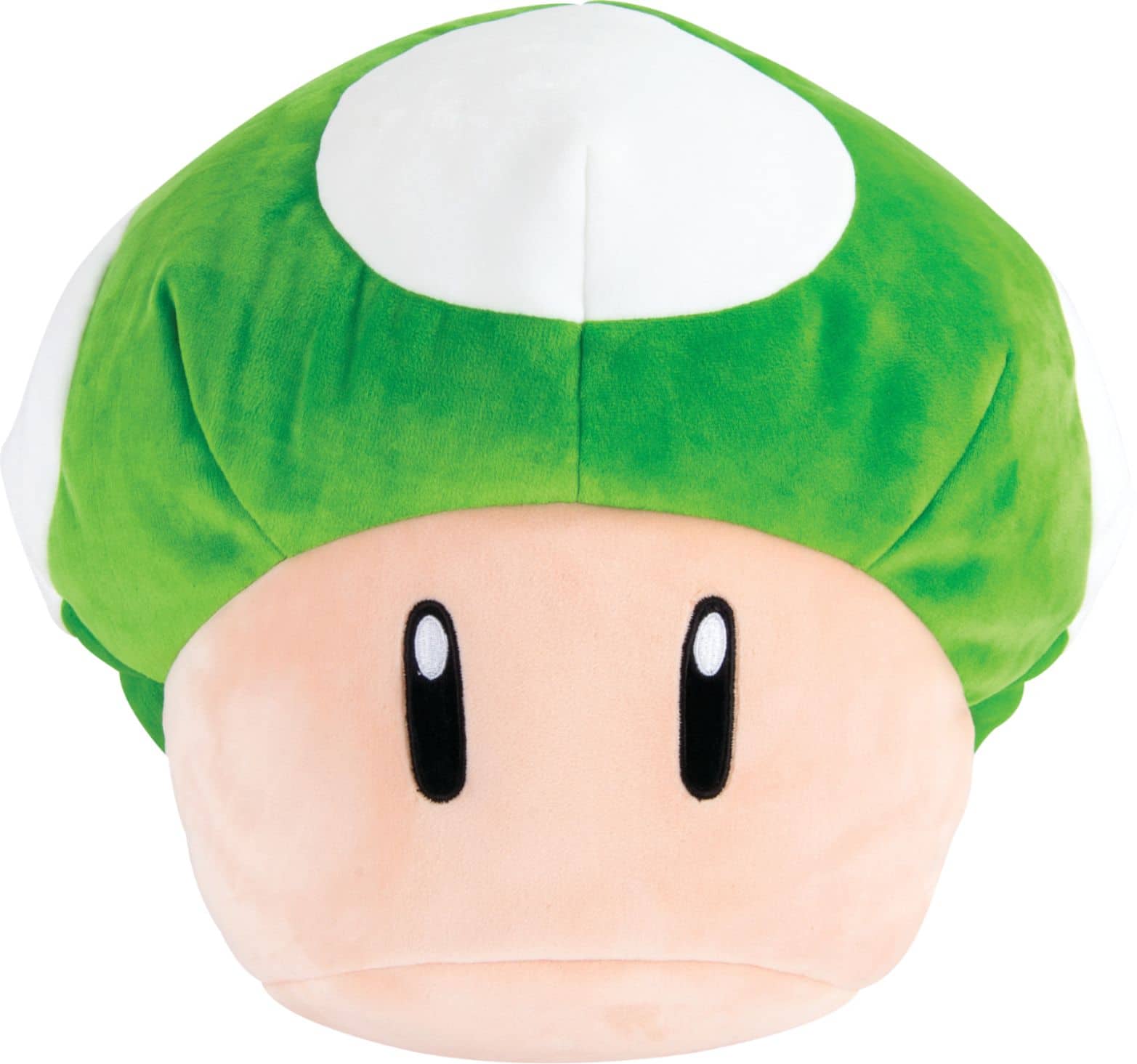 Front. TOMY - Club Mocchi Mocchi - 15-inch Mario Kart 1-Up Mushroom Mega Plush.