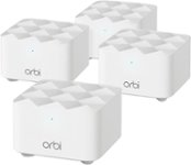 Front. NETGEAR - Orbi AC1200 Dual-Band Mesh Wi-Fi System (4-pack) - White.