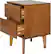 Alt View 11. Walker Edison - Mid Century 24" Modern Square Wood 2-Drawer End Table - Caramel.