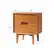 Alt View 16. Walker Edison - Mid Century 24" Modern Square Wood 2-Drawer End Table - Caramel.