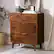 Alt View 13. Walker Edison - Mid Century Modern 3-Drawer Wood Dresser - Walnut.