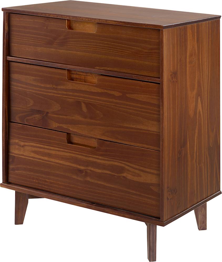 Adore Decor Sutton Mid-Century Modern Wood 3-Drawer Writing Desk Dark Brown  FUTB10129A - Best Buy