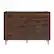 Front. Walker Edison - 52" Modern 6-Drawer Dresser - Dark Walnut.
