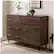 Alt View 13. Walker Edison - 52" Modern 6-Drawer Dresser - Dark Walnut.