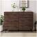Alt View 14. Walker Edison - 52" Modern 6-Drawer Dresser - Dark Walnut.