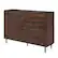 Angle. Walker Edison - 52" Modern 6-Drawer Dresser - Dark Walnut.