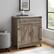 Alt View 15. Walker Edison - Farmhouse Barn Door Accent Cabinet - Gray Wash.