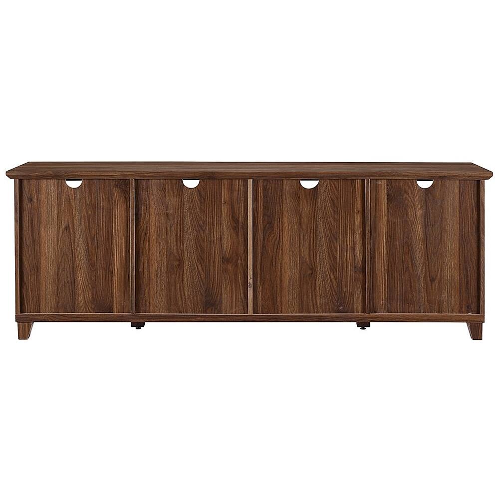 Alt View 12. Walker Edison - Tall Split Door TV Stand for Most TVs up to 78" - Dark Walnut.
