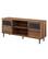 Left. Walker Edison - Transitional TV Stand Cabinet for Most TVs Up to 65" - Rustic Oak.