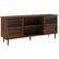 Left. Walker Edison - Transitional TV Stand Cabinet for Most TVs Up to 65" - Dark Walnut.