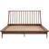 Front. Walker Edison - Boho Solid Wood Queen Spindle Bed Frame - Caramel.