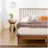 Alt View 12. Walker Edison - Boho Solid Wood Queen Spindle Bed Frame - Caramel.