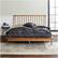 Alt View 14. Walker Edison - Boho Solid Wood Queen Spindle Bed Frame - Caramel.