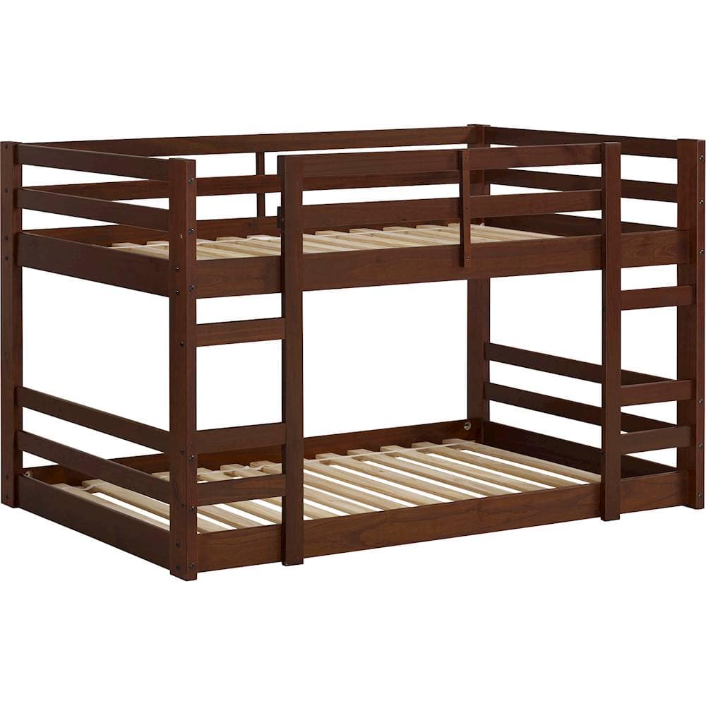 Walker Edison – Solid Wood Low Twin over Twin Bunk Bed – Walnut Sansujyuku sansujyuku.com