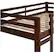 Alt View 11. Walker Edison - Solid Wood Low Twin over Twin Bunk Bed - Walnut - Walnut.