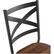 Alt View 11. Walker Edison - X-Back Metal and Wood Dining Chair (Set of 2) - Dark Walnut.