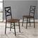 Alt View 12. Walker Edison - X-Back Metal and Wood Dining Chair (Set of 2) - Dark Walnut.
