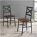Alt View 13. Walker Edison - X-Back Metal and Wood Dining Chair (Set of 2) - Dark Walnut.