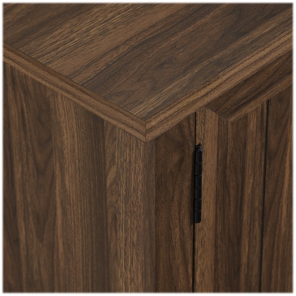Alt View 12. Walker Edison - Modern Farmhouse TV Stand for Most TVs Up to 64" - Dark Walnut.