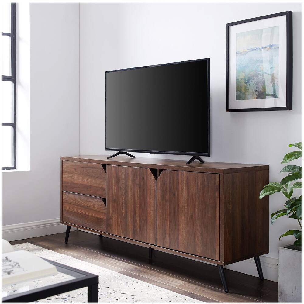 Best Buy: Walker Edison Mid Century Modern TV Stand for Most Flat-Panel ...