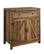 Angle. Walker Edison - Farmhouse Barn Door Accent Cabinet - Rustic Oak.