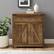 Alt View 13. Walker Edison - Farmhouse Barn Door Accent Cabinet - Rustic Oak.
