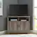 Alt View 11. Walker Edison - Corner TV Stand for Most TVs Up to 50" - Gray Wash.