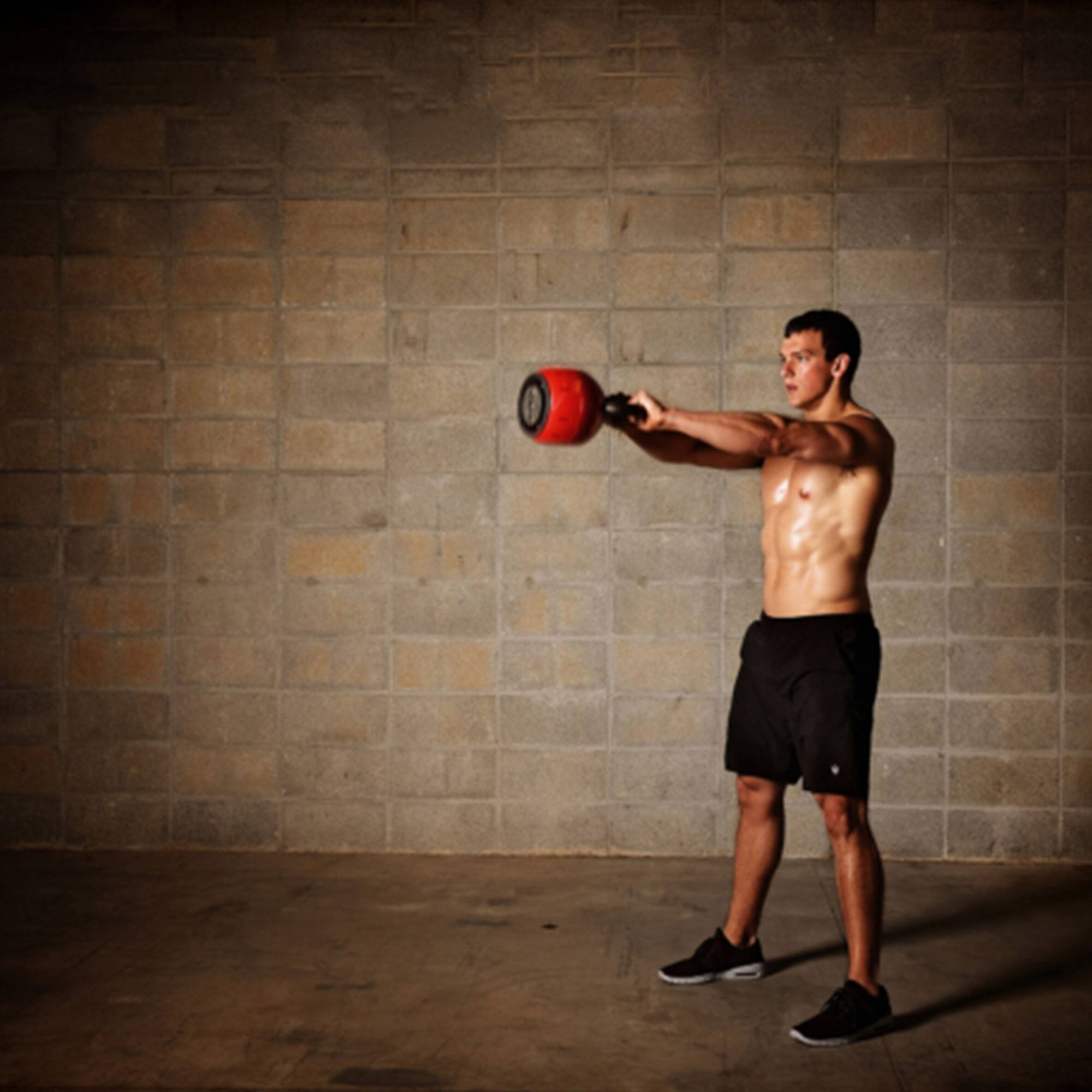 Alt View 4. Stamina Products - Stamina Products 05-3036 Versa Bell 16 to 36 Pound Adjustable Kettlebell Set - Red.